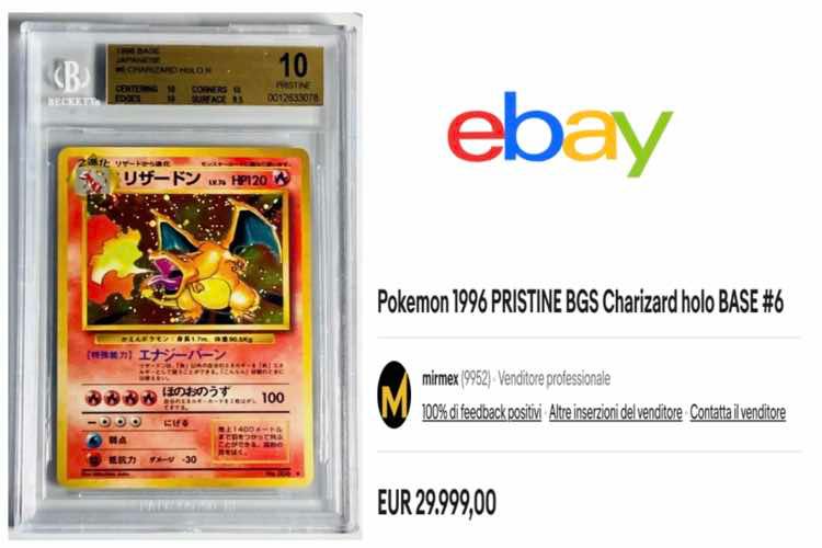 Una carta Pokemon che vale 29k