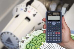 termostato riscaldamento soldi calcolatrice