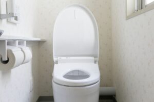 un wc pulito