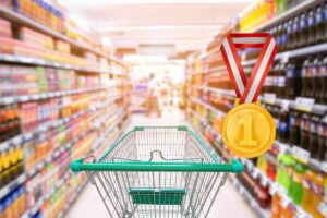 un supermercato e la medaglia d'oro