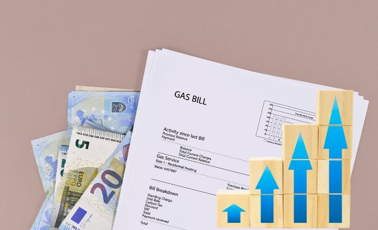 bolletta gas e il simbolo dell'aumento
