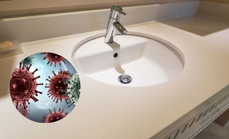 lavandino bagno e germi