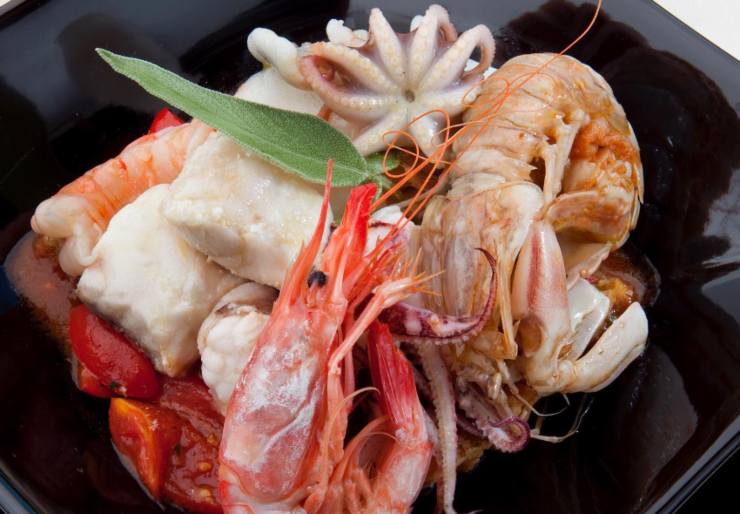 piatto di crostacei
