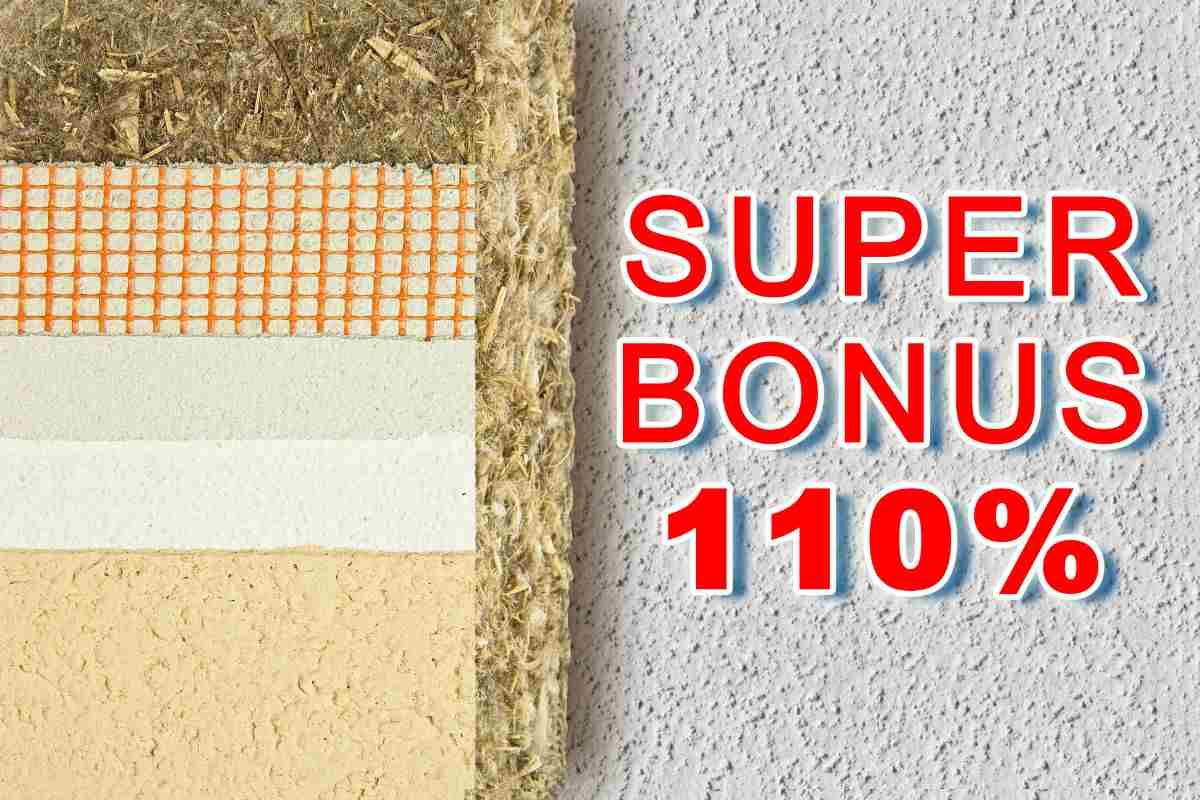 la scritta super bonus 110%